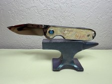 QSP Knife Nebula Linerlock Mother of Pearl Folding 14C28N Pocket QS168a NEW picture