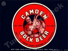 Camden Bock Beer Label 9