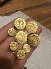 8 Thom Browne Brooks Brothers Black Fleece button 4 large 4 Small gold matte picture