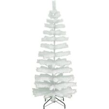 6FT White Christmas Feather Tinsel Tabletop Christmas Tree Xmas Tree 72IN Tall picture
