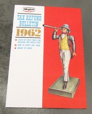 1962 Mobil Oil Tax Refund Bulletin State By State Taxes Brochure Outboard Oil picture