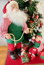 Holiday Creations Animated Santa and Helper...Vintage Music, Fun for Kids picture