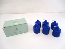 Partylite Ocean Mist Royal Blue Box 6 Votive Candles V0664 New Unused Open Box picture