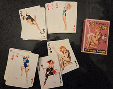1953 Vintage 53 Alberto Vargas Vanities Girls Beautiful Studio Playing Cards A++ picture