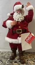 Coca Cola Santa Claus Holiday Tabletop Statue Figurine Christmas 10.5” picture
