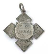 SUPER RARE 1896 Sterling Silver School Prize Medal. SS No 391, Melbourne Central picture
