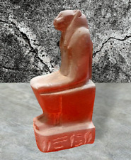 Handmade Ancient Egyptian Statue Sekhmet Goddess Sitting Antique Sculpture picture