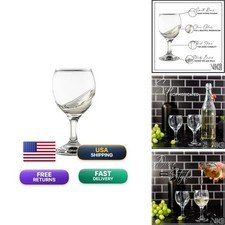 Vikko 5.5 Ounce Wine Glasses Set of 12 Dishwasher Safe picture