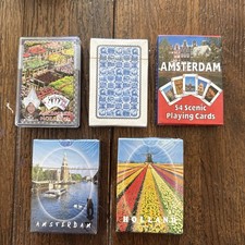 Amsterdam Holland Souvenir Playing Cards 5 Decks Sealed P Mill Bilkvanger READ picture
