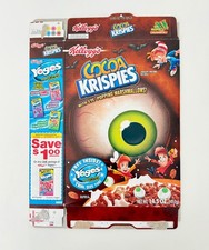Vintage 2006 Kellogg's Cocoa Krispies Cereal Box Halloween Yogos Yogurt picture