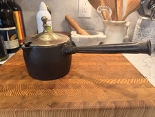 T & C Clark And Co Cast Iron Pot RARE SCARCE with Lid picture