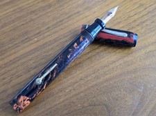 Vintage Yours Truly Oversized RMHR Fountain Pen, 14k Flex Nib, Replacement Cap picture