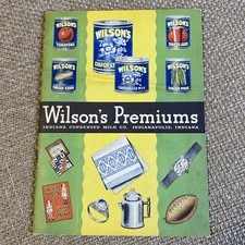 Vintage Advertising Wilsons Premium Catalog Indiana Condensed Milk 1933 picture