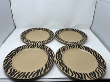 Mikasa Jungle Charm 4 Dinner Plates 11-1/8” picture
