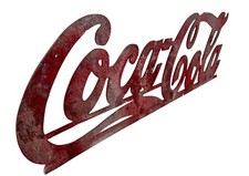 Original 1920s–30s Coca-Cola Delivery Truck Emblem – 24′′ Aluminum Script Sign picture
