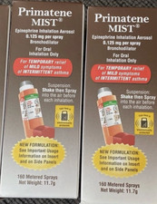 2 Pack Primatene MIST Epinephrine Inhaler EXP 08/2027+  New picture