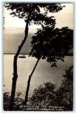 c1940's Queen Of The Moonlight W. Okoboji Lake Iowa IA RPPC Photo Postcard picture