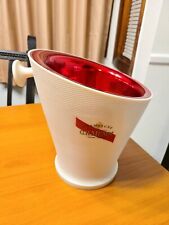 VTG G. H. MUMM Insulated Ribbed Vinyl Champagne Ice Bucket - Red Chromatic Liner picture