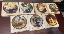 NORMAN ROCKWELL PLATE SALE lot of 7 Bradford Exchange Knowles picture