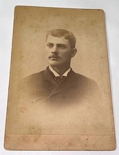 Rare Antique ID'd Victorian American Carpenter, William S. Johnson Cabinet Photo picture