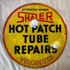 Extremely RARE Vintage Original 1920's 1930's Sheler Hot Patch Tube Repair Sign picture