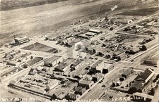 Wolf Point Mont taken fr Aeroplane by A K Guthaug MT Montana 1922 RPPC COPY picture