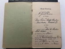 1932 German Weimar Era Kauf-Vertrag Sales Contract Wiesbaden Teacher History picture