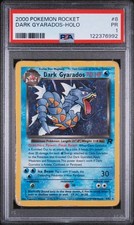 2000 POKEMON ROCKET #8 DARK GYARADOS-HOLO PSA 1 picture