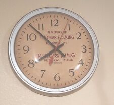 Funeral Home Advertising Clock Vintage picture