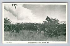 Fort Belvoir VA-Virginia, Camouflage, Antique Vintage Souvenir Postcard picture