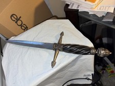 Medieval Style Double-Edge Costume Dagger, Stainless Steel Blade picture