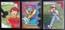 Vintage Pokemon Topps 3 Card Bundle Ash Todd Pidgey Die Cut Holo 2000 picture