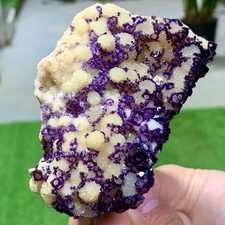 252G Natural Purple Fluorite Edged Cube Crystal Mineral Specimen/China picture
