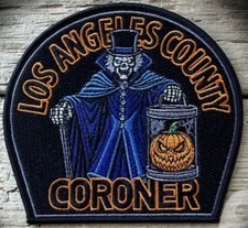 Patch ~ CALIFORNIA CA LOS ANGELES COUNTY CORONER MEDICAL EXAMINER LIMITED V7 picture