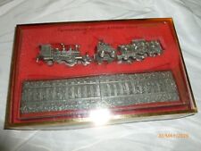 Vintage LENOX KIRK STIEFF SMITHSONIAN HOLIDAY EXPRESS TRAIN SET PEWTER picture