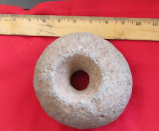 Doughnut-Stone Mace-Head Bolo Gaming-Stone Charmstone Artifact Arrowhead Relic picture