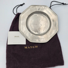 MATCH ITALY PEWTER 6.5”  Octagon Dish picture