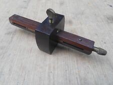 Vintage STANLEY No. 77 Rosewood & Brass Marking Mortise Gauge Scribe Tool picture