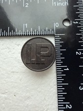 WWI US Army Intelligence Police Collar Disc with Nut picture