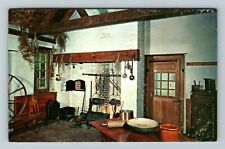 Morrisville PA-Pennsylvania, Pennsbury Manor, Kitchen, Vintage Postcard picture