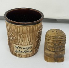Vtg Harvey’s Lake Tahoe Tiki Mug California Casino Cup Planter picture