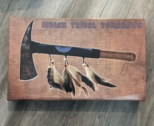 Indian Tribal Tomahawk Display BK1516 New In Box Plaque Hardware Western Decor picture