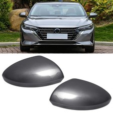 Gray Pair Side Mirror Cover Replacement for Nissan Sentra 2020-2024 picture