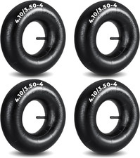 4-Pack NATGAI 4.10/3.50-4 Inner Tube TR-13 Straight Valve Stem Tire Replacement picture
