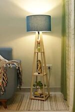 Wooden Tripod Stand Floor Lamp For Home Office Decor Gifted Collectable Item picture