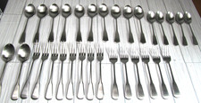 VTG Oneida Deluxe Independence Flatware Spoons 3 Prong Forks Salad Lot 31 pc. V picture