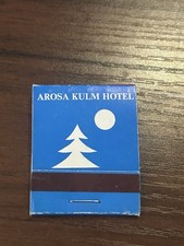 VINTAGE MATCHBOOK - AROSA KULM HOTEL FRONT STRIKE UNSTRUCK picture