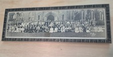 Antique 1923 Dubuque Iowa Panoramic Group Photo Framed 29x10 Link picture