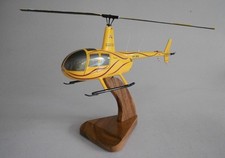 R-44 Clipper II Barossa Robinson R44 Helicopter Dry Wood Model Replica Large New picture