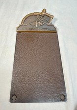 Rare antique OPW gasoline Cincinnati, Ohio bronze metal paper clip holder picture